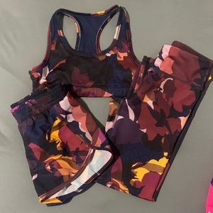 GIRLS OLD NAVY YOGA SET WITH SPORTS BRA